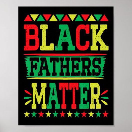 Schwarzvater-Vater-Pride-Väter Poster (Vorne)