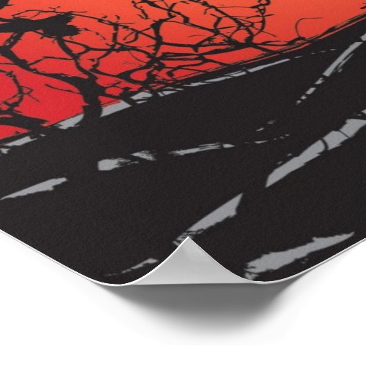 Schwarzvögel Poster (Ecke)