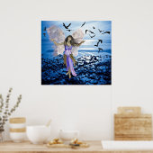 Schwarzvögel Poster (Küche)