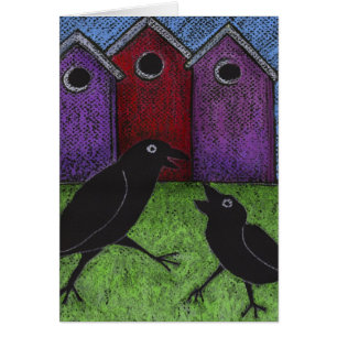 Schwarzvögel spielen