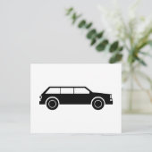 Schwarzwagen Postkarte (Stehend Vorderseite)