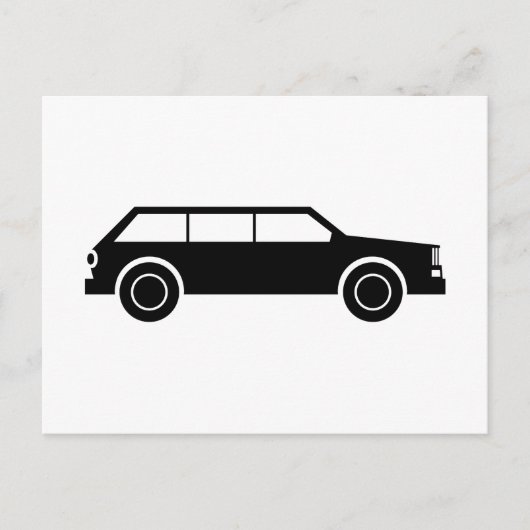 Schwarzwagen Postkarte (Vorderseite)