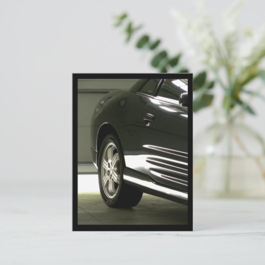 Schwarzwagen Postkarte (Stehend Vorderseite)