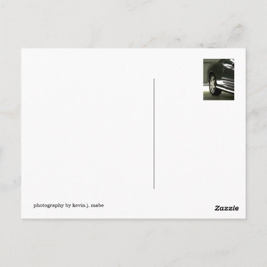 Schwarzwagen Postkarte (Rückseite)