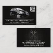 Schwarzwagen | QR-Code | AUTO | Wrenches Visitenkarte (Vorne/Hinten)