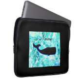 Schwarzwal auf blauem Thunder_Cove Laptopschutzhülle (Vorne Rechts)