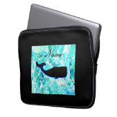 Schwarzwal auf blauem Thunder_Cove Laptopschutzhülle (Vorderseite Links)