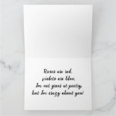 Schwarzwal-Tageskatze Karte (Innenseite)