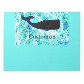 Schwarzwal Thunder_Cove Blau Notizblock (Vorderseite)