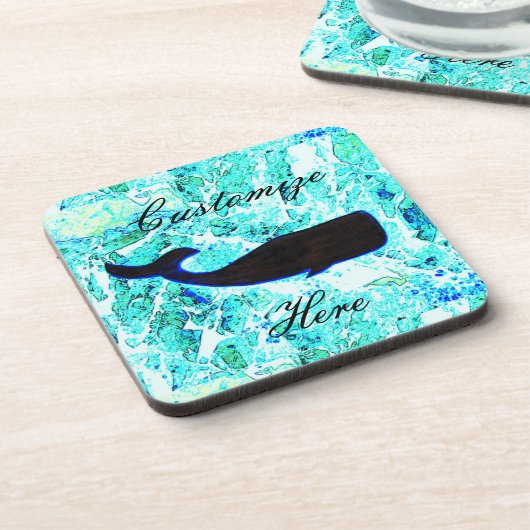 Schwarzwalblau Getränkeuntersetzer (Linke Seite)