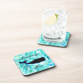 Schwarzwalblau Getränkeuntersetzer (Rechte Seite)