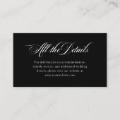 Schwarzwald | Angaben zur Hochzeit Begleitkarte (Vorderseite)