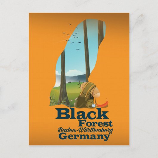 Schwarzwald - Baden-Württemberg - Deutschland Postkarte (Vorderseite)