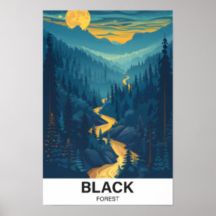 Schwarzwald Baden-Württemberg Deutschland Reise Poster