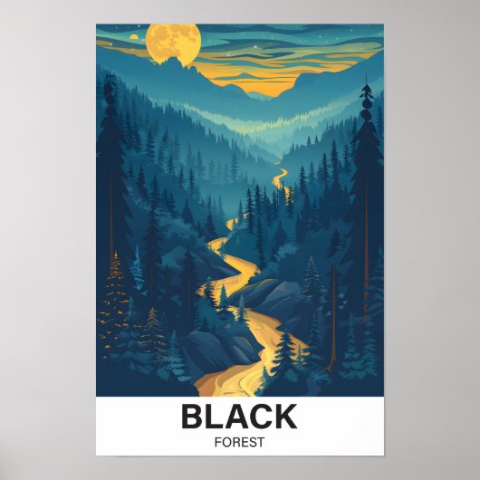 Schwarzwald Baden-Württemberg Deutschland Reisen Poster (Vorne)