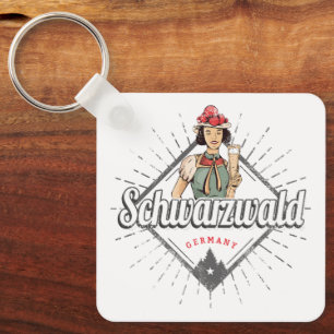 Schwarzwald Baden-Württemberg Deutschland Vintag Schlüsselanhänger