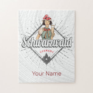 Schwarzwald Baden-Württemberg Deutschland Vintage Puzzle