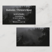 Schwarzwald Bäume Night Landschaft Custom Visitenkarte (Vorne/Hinten)