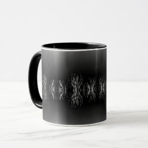 Schwarzwald Baumzweige Mystischer Schein SW Tasse