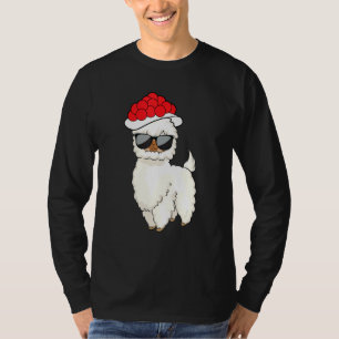 Schwarzwald Bollenhut Llama T-Shirt