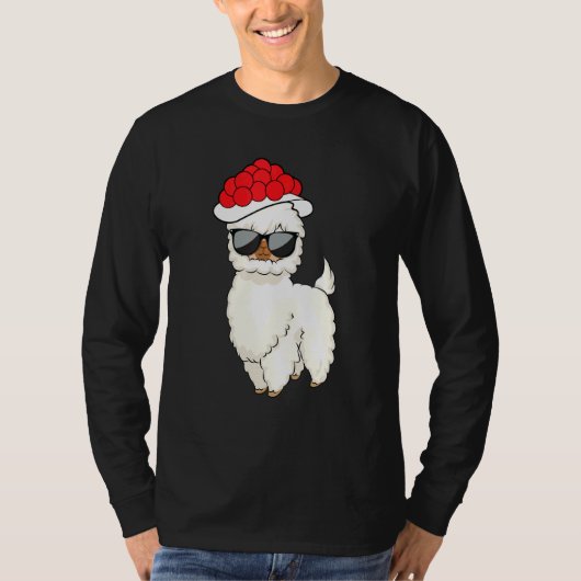 Schwarzwald Bollenhut Llama T-Shirt (Vorderseite)