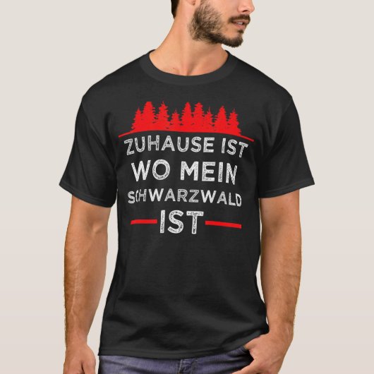 Schwarzwald Bollenhut Schwarzwald Freiburg Geschen T-Shirt (Vorderseite)