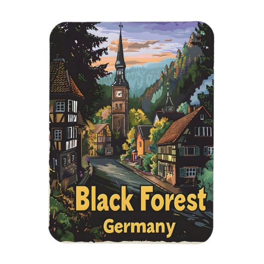 Schwarzwald Deutschland Magnet (Vertikal)