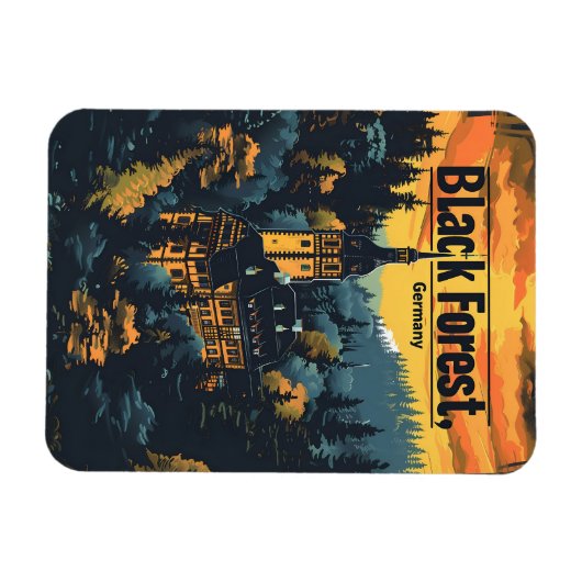 Schwarzwald Deutschland Magnet (Horizontal)