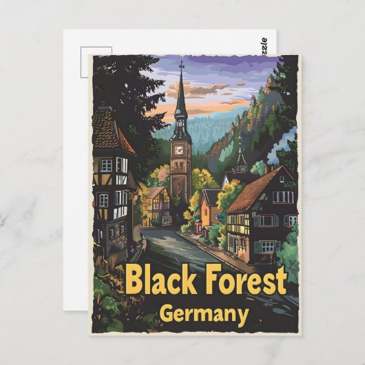 Schwarzwald Deutschland Postkarte (Vorne/Hinten)