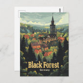 Schwarzwald Deutschland Postkarte (Vorne/Hinten)