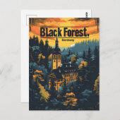 Schwarzwald Deutschland Postkarte (Vorne/Hinten)