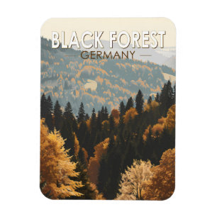 Schwarzwald Deutschland Reise Kunst Vintage Magnet