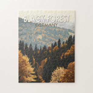 Schwarzwald Deutschland Reise Kunst Vintage Puzzle
