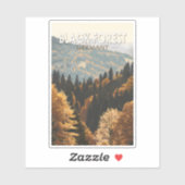 Schwarzwald Deutschland Reisen Kunst Vintag Aufkleber (Blatt)