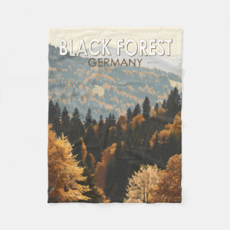 Schwarzwald Deutschland Reisen Kunst Vintag Fleecedecke