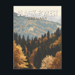 Schwarzwald Deutschland Reisen Kunst Vintag Postkarte<br><div class="desc">Schwarzwald im Vektorkunststil. Der Schwarzwald ist eine bergige Region im Südwesten Deutschlands,  die an Frankreich grenzt.</div>