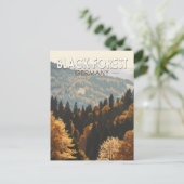 Schwarzwald Deutschland Reisen Kunst Vintag Postkarte (Stehend Vorderseite)