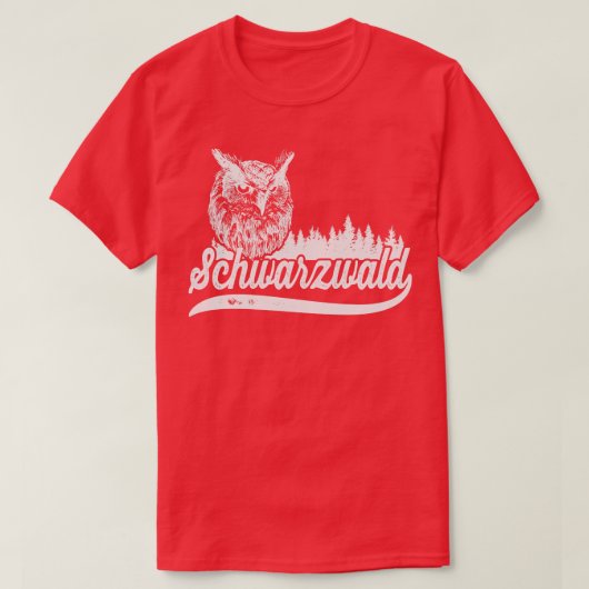 Schwarzwald Heimat mit Uhu T-Shirt (Design vorne)