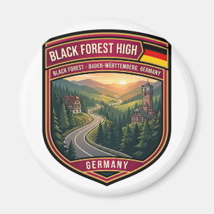 Schwarzwald Hochstraße Deutsche Rundreise Magnet