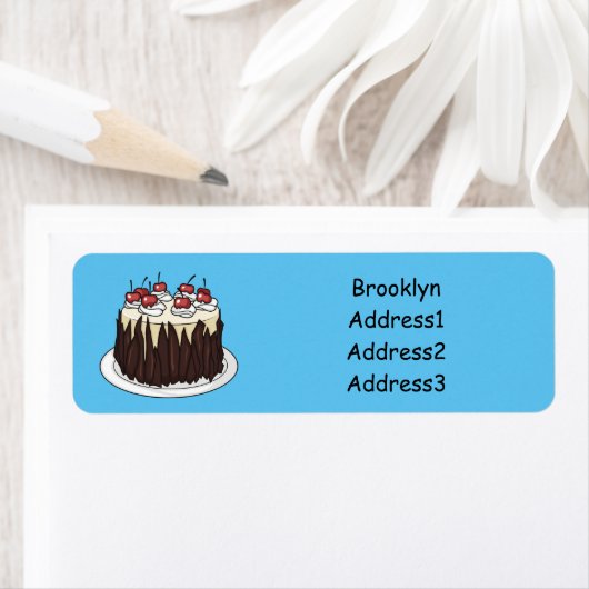 Schwarzwald-Kuchen-Cartoon (Insitu)