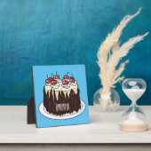 Schwarzwald-Kuchen-Cartoon Fotoplatte (InSitu)