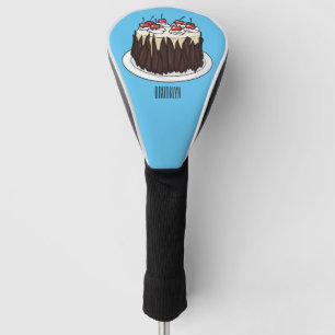Schwarzwald-Kuchen-Cartoon Golf Headcover