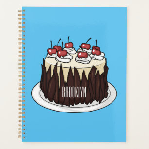 Schwarzwald-Kuchen-Cartoon Planer