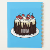 Schwarzwald-Kuchen-Cartoon Planer (Rückseite)