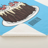 Schwarzwald-Kuchen-Cartoon Sherpadecke (3/4)