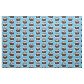 Schwarzwald-Kuchen-Cartoon Stoff (Fat Quarter (45,7 x 55,9 cm))