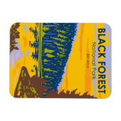 Schwarzwald-Nationalpark Deutschland Vintag Magnet (Horizontal)