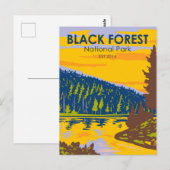 Schwarzwald-Nationalpark Deutschland Vintag Postkarte (Vorne/Hinten)