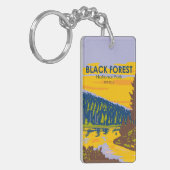 Schwarzwald-Nationalpark Deutschland Vintag Schlüsselanhänger (Vorderseite links)