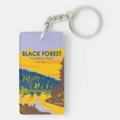 Schwarzwald-Nationalpark Deutschland Vintag Schlüsselanhänger (Rückseite)